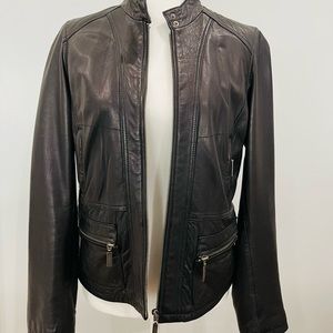 CK classic leather jacket